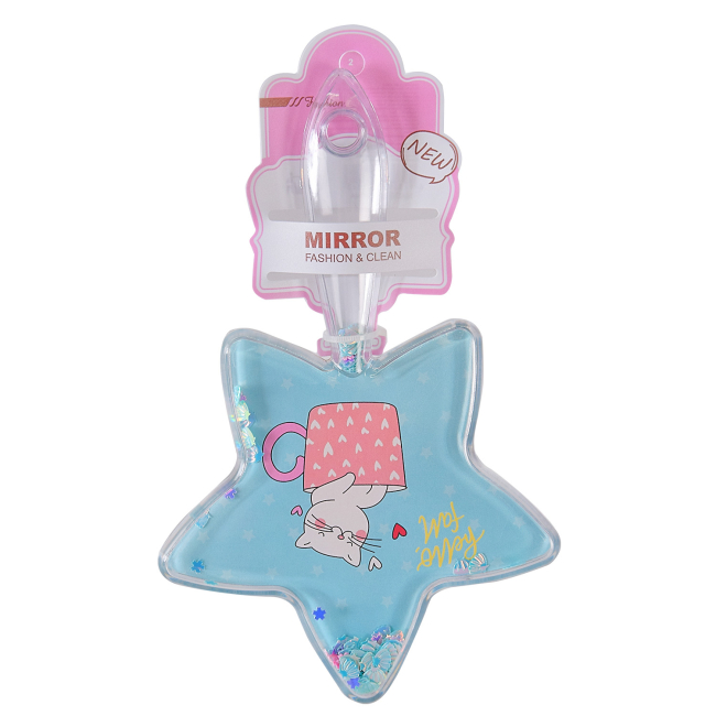 Бижутерия и аксессуары - Зеркало Shantou Jinxing Звезда с блестками синее (K7302/4)#3