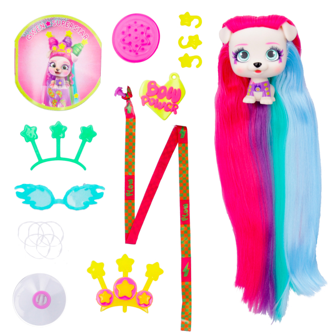 Фигурки животных - Игровая фигурка IMC toys VIP Pets Модный любимец S6 Bow power Гвен (714779)#6