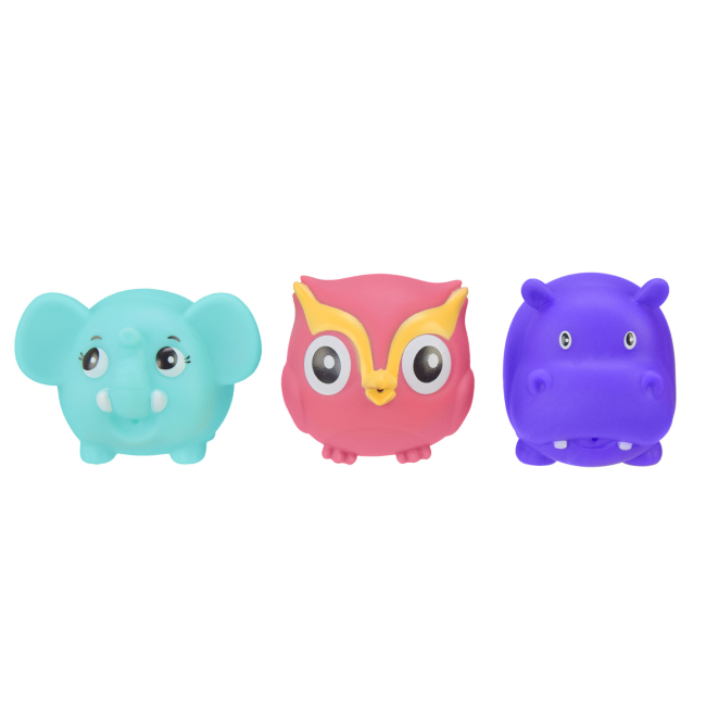 Игрушки для ванны - Игровой набор Shantou Jinxing Пищалка 6 зверюшек (Y8619)#3