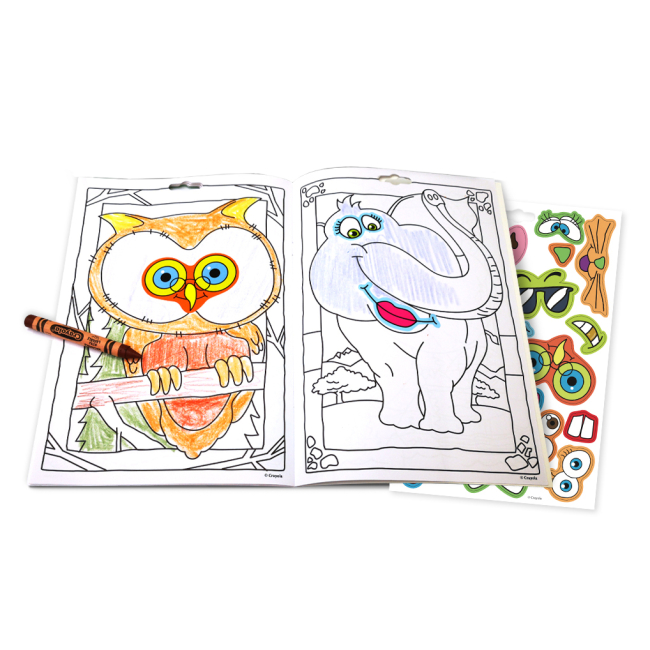 Товари для малювання - Розмальовка Crayola Кумедні тварини (04-7349-2)#2