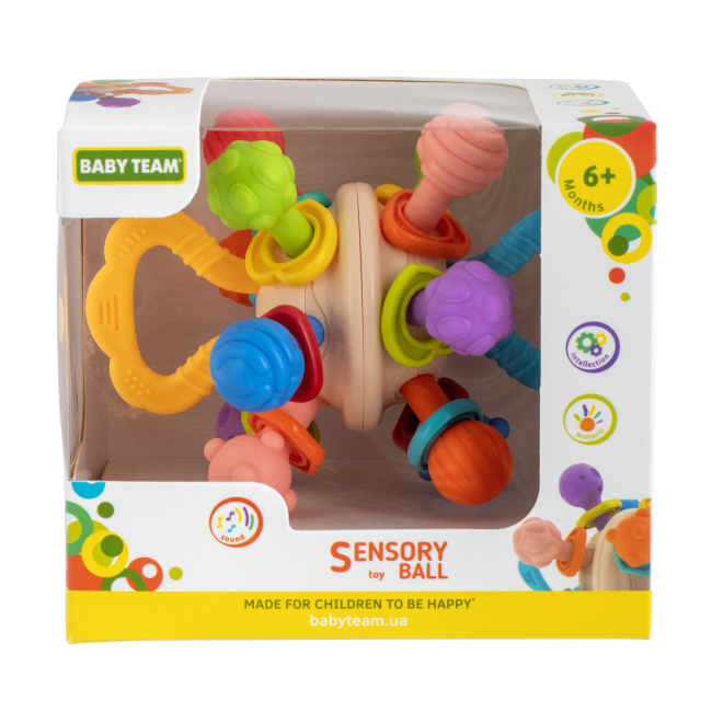 Развивающие игрушки - Развивающая игрушка Baby Team Сенсорный мячик (8451)#3