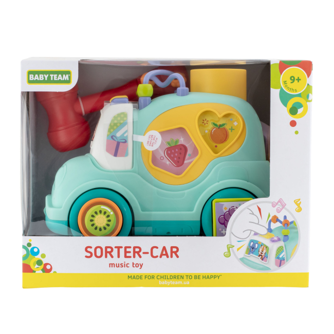 Розвивальні іграшки - Розвивальна іграшка Baby Team Машинка-сортер (8647)#5