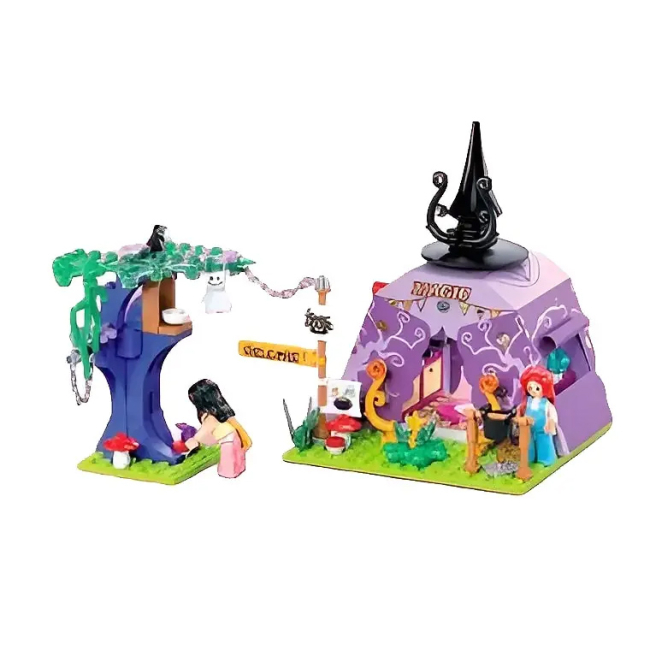 Конструкторы с уникальными деталями - Конструктор Sluban Розовая серия Дом волшебницы 179 деталей (M38-B1055)#2