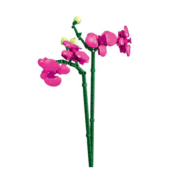 Конструкторы с уникальными деталями - Конструктор Sluban Цветы орхидеи 261 деталь (M38-B1101-12)#2