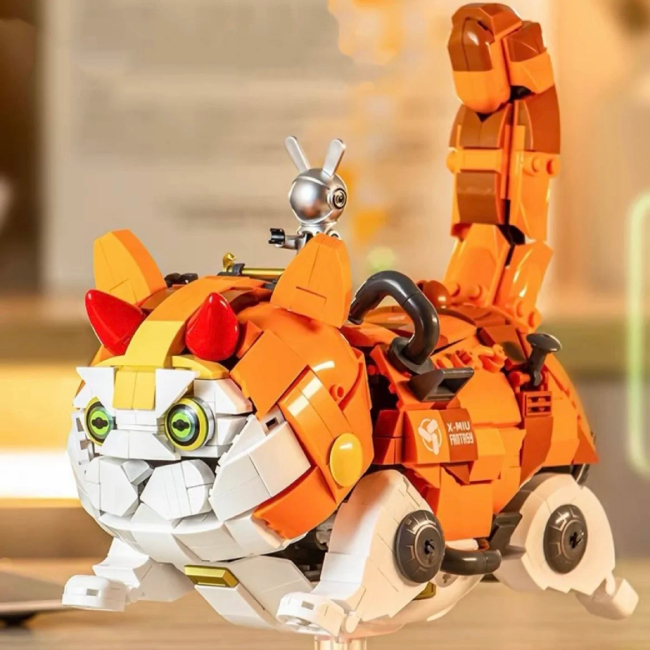 Конструкторы с уникальными деталями - Конструктор Sluban Кот 900 деталей (M38-P8018)#2