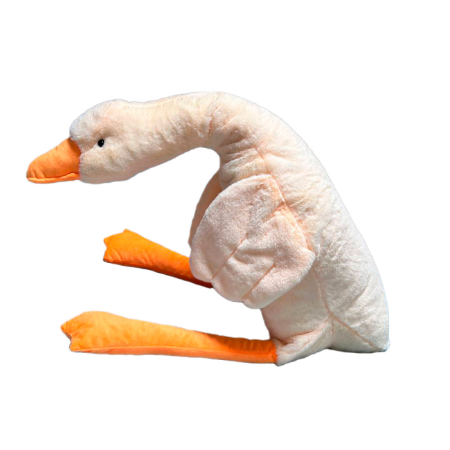 М'які тварини - М'яка іграшка MeriToys Гусак-обіймусь бежевий 90 см (2050000315701)#3