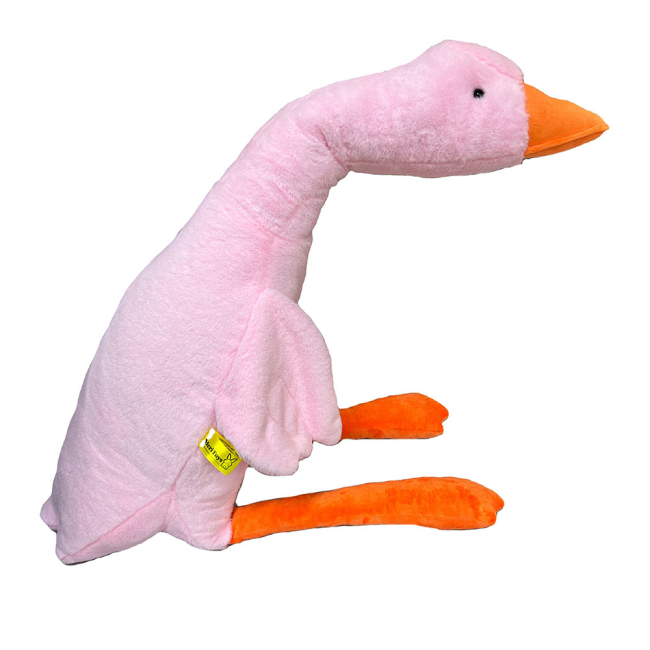 М'які тварини - М'яка іграшка MeriToys Гусак-обіймусь рожевий 90 см (2050000318849)#3