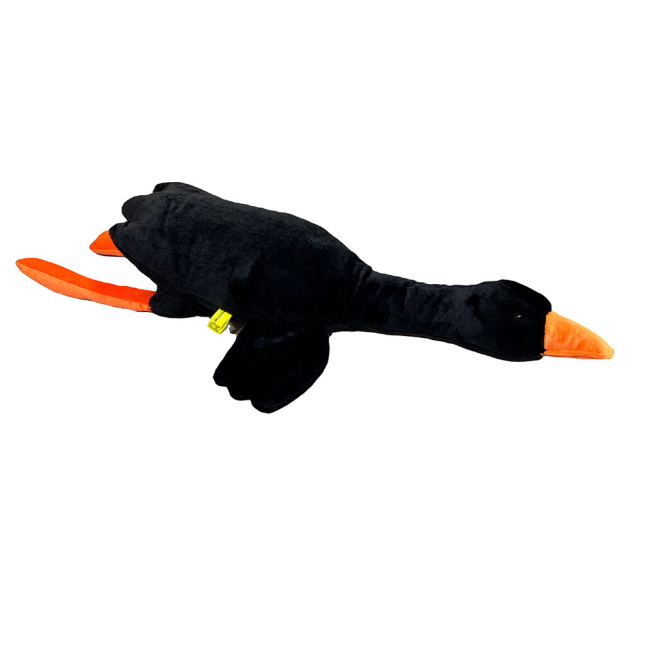 Мягкие животные - Мягкая игрушка MeriToys Гусь-обнимусь черный 90 см (2050000318863)#2