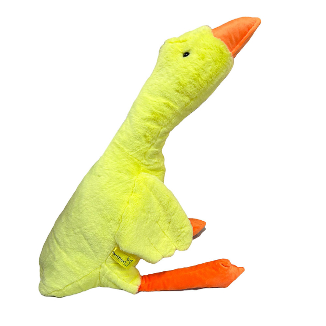 М'які тварини - М'яка іграшка MeriToys Гусак-обіймусь жовтий 90 см (2050000318887)#3
