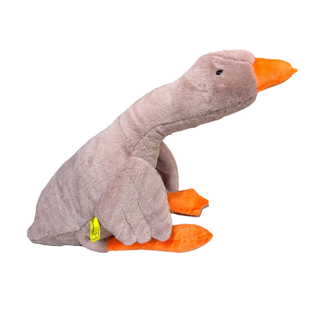 Мягкие животные - Мягкая игрушка MeriToys Гусь-обнимусь пудровый 90 см (2050000318900)#3