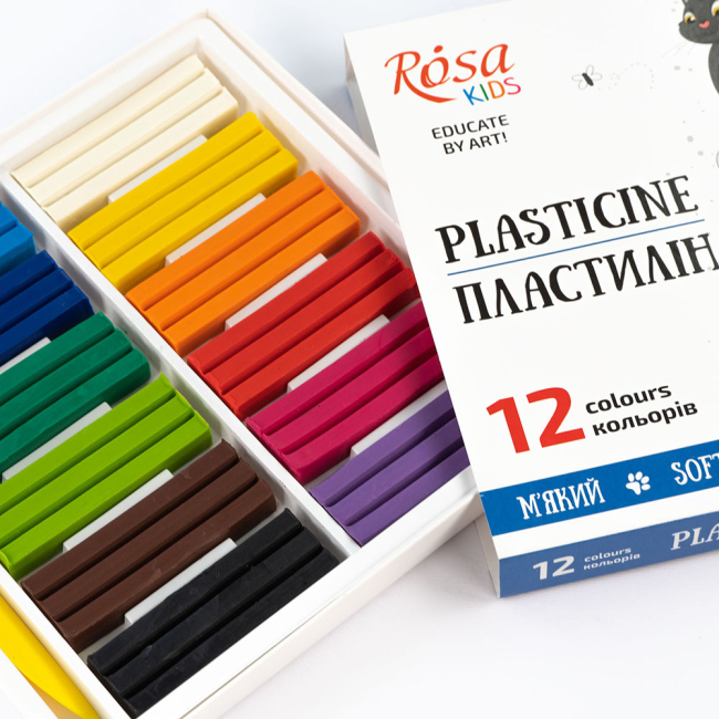 Наборы для лепки - Набор пластилина ROSA Kids Cats 12 цветов (302102)#3