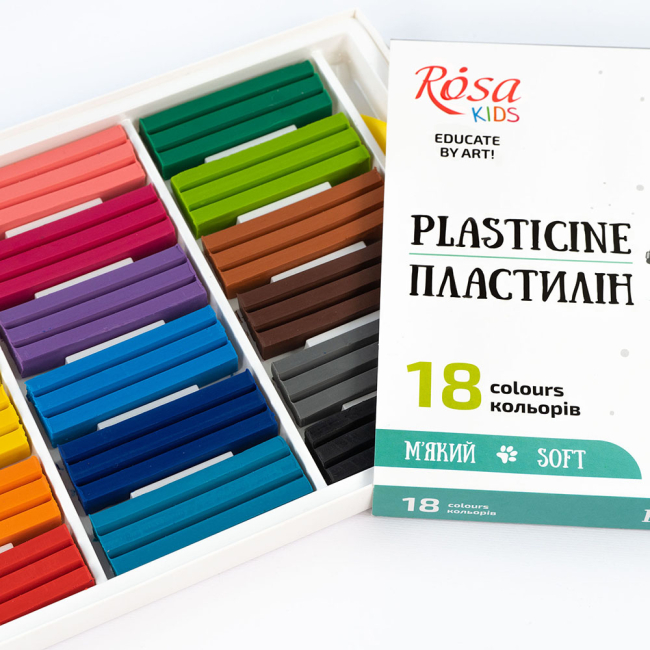 Наборы для лепки - Набор пластилина ROSA Kids Cats 18 цветов (302103)#3