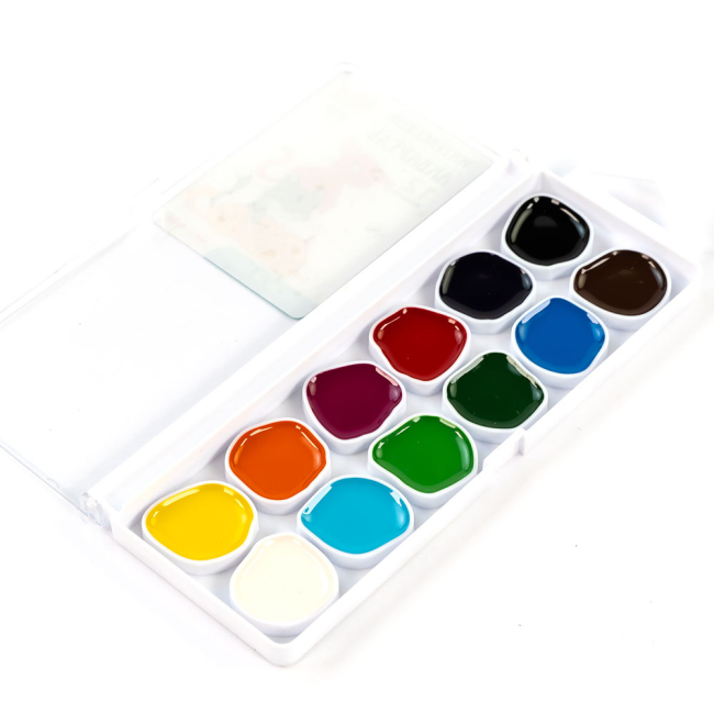 Канцтовары - Набор акварельных красок ROSA Kids Cats 12 цветов (301202)#2