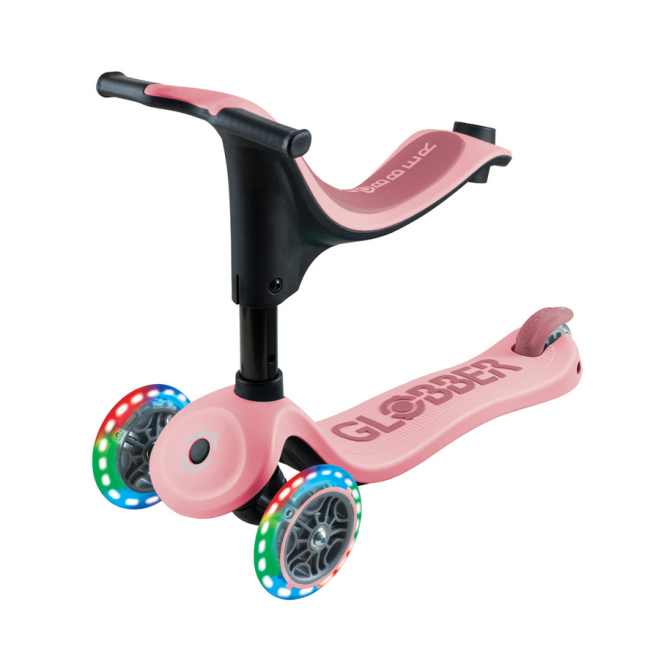 Самокаты - Самокат Globber Go up sporty 3 в 1 пастельно-розовый (452-710-4)#2