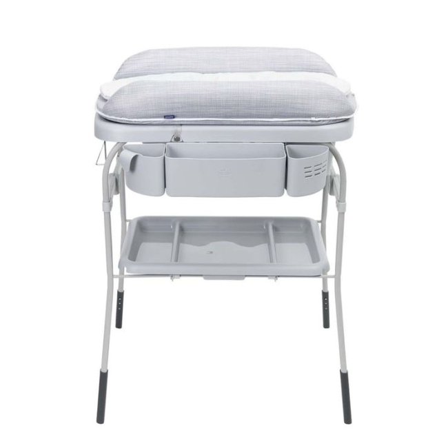 Товари для догляду - Столик для сповивання з ванночкою Chicco Cuddle & Bubble сірий (79348.69)#2