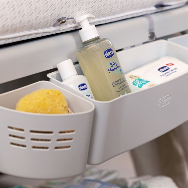 Товари для догляду - Столик для сповивання з ванночкою Chicco Cuddle & Bubble сірий (79348.69)#5