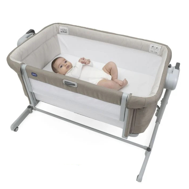 Манежи - Приставная кроватка Chicco Next2Me Magic Evo бежевая (87041.25)#6