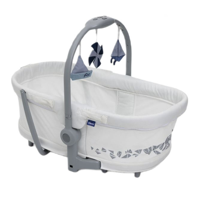 Манежи - Кроватка-стульчик Chicco Baby Hug Pro белая 5 в 1 (87076.14)#2