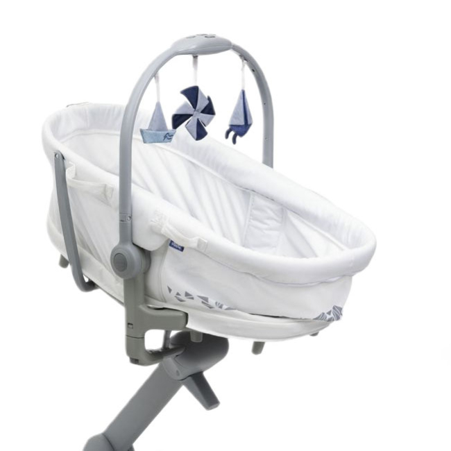 Манежи - Кроватка-стульчик Chicco Baby Hug Pro белая 5 в 1 (87076.14)#3