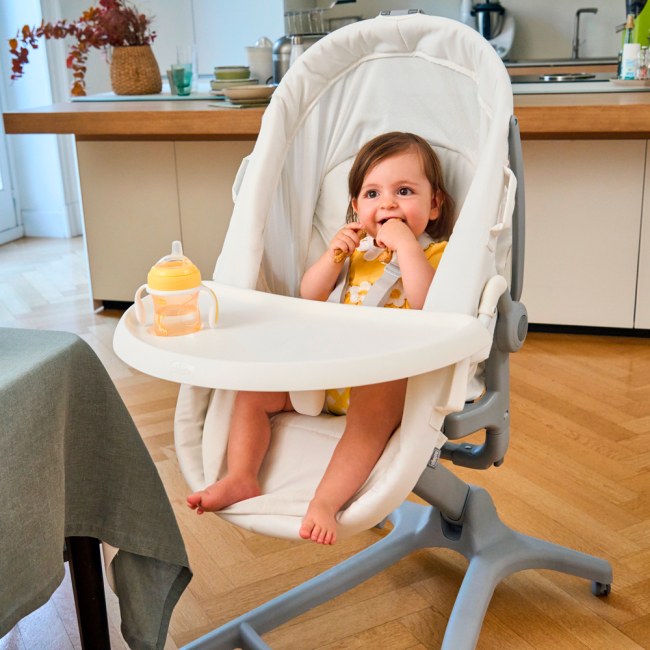 Манежи - Кроватка-стульчик Chicco Baby Hug Pro белая 5 в 1 (87076.14)#9