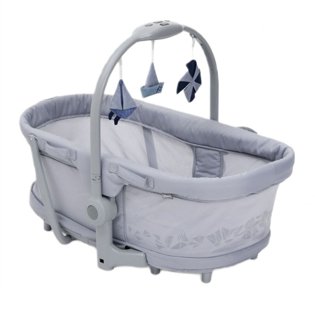 Манежи - Кроватка-стульчик Chicco Baby Hug Pro серая 5 в 1 (87076.40) (8058664173259)#2