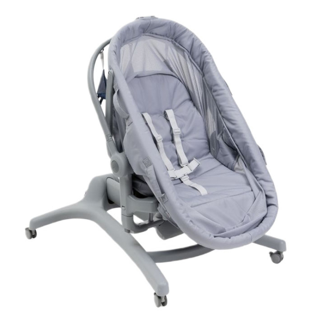 Манежи - Кроватка-стульчик Chicco Baby Hug Pro серая 5 в 1 (87076.40) (8058664173259)#6