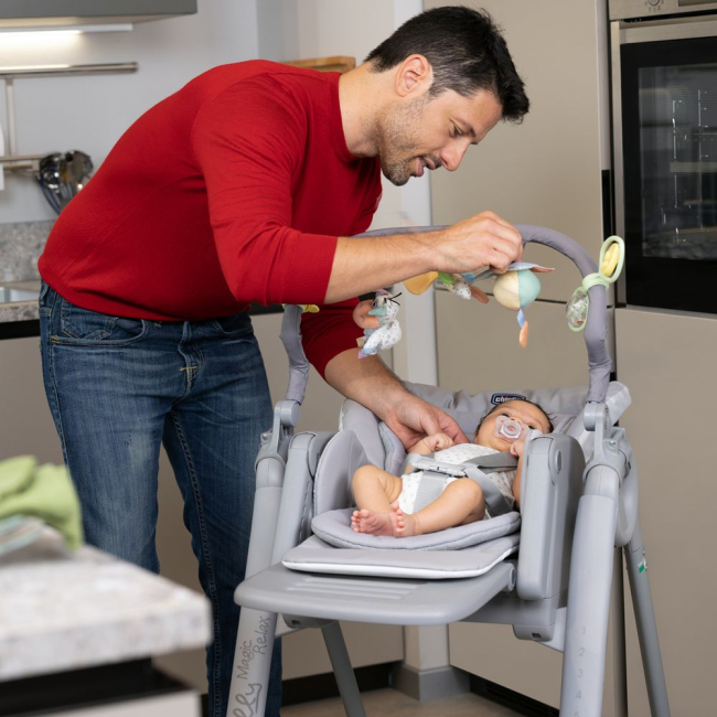 Товари для догляду - Стільчик для годування Chicco Polly Magic Relax New темно-сірий (79502.21)#8