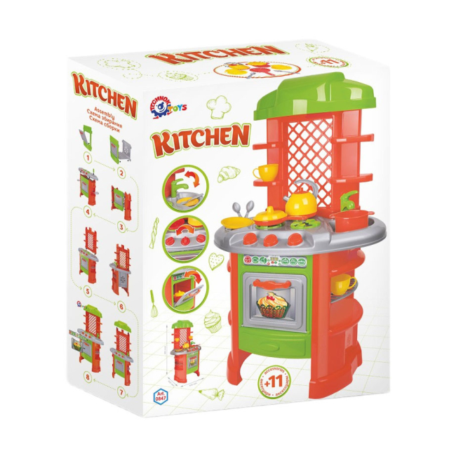 Дитячі кухні та побутова техніка - Ігровий набір Technok Кухня 11 елементів (847)#3