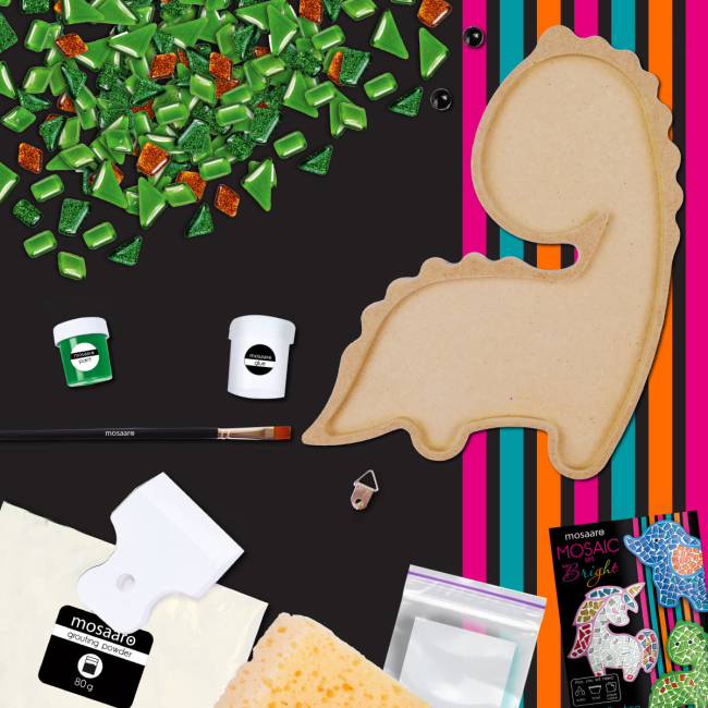 Мозаика - Набор стеклянной мозаики Mosaaro Динозавр (MA7003)#2