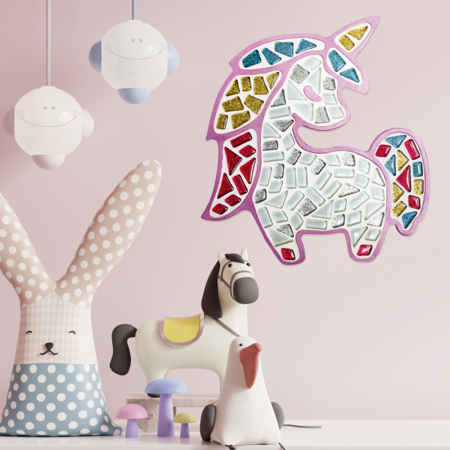 Мозаика - Набор стеклянной мозаики Mosaaro Единорог (MA7004)#4