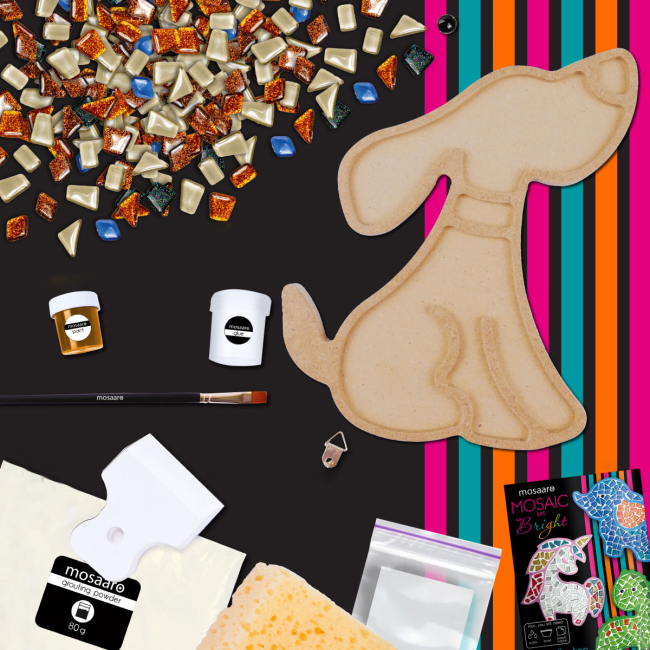 Мозаика - Набор стеклянной мозаики Mosaaro Песик (MA7005)#2