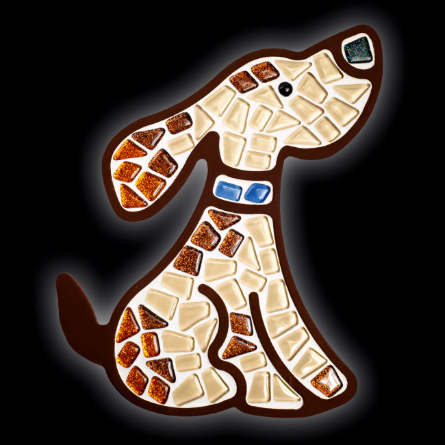 Мозаика - Набор стеклянной мозаики Mosaaro Песик (MA7005)#3