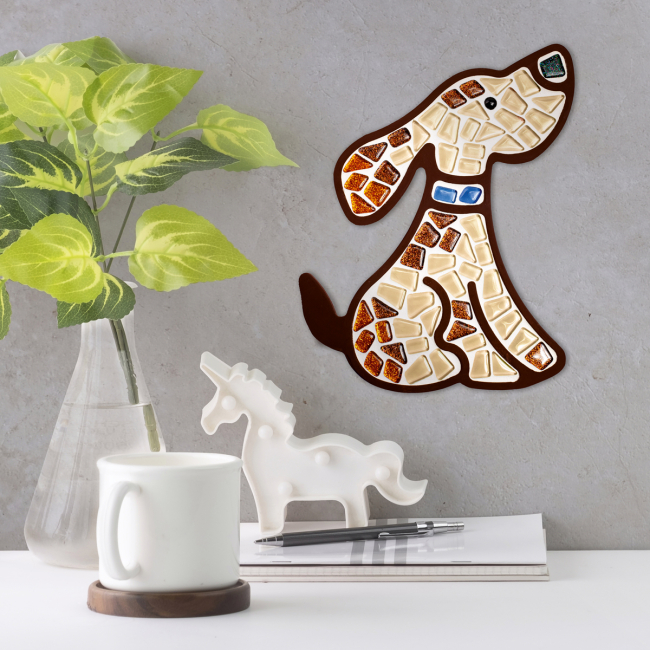 Мозаика - Набор стеклянной мозаики Mosaaro Песик (MA7005)#4