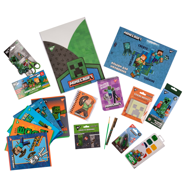 Канцтовары - Набор канцелярии Yes Minecraft 29 предметов (450135)#2