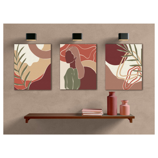 Товари для малювання - Картина за номерами Brushme Триптих пастельний арт (BS51344)#2