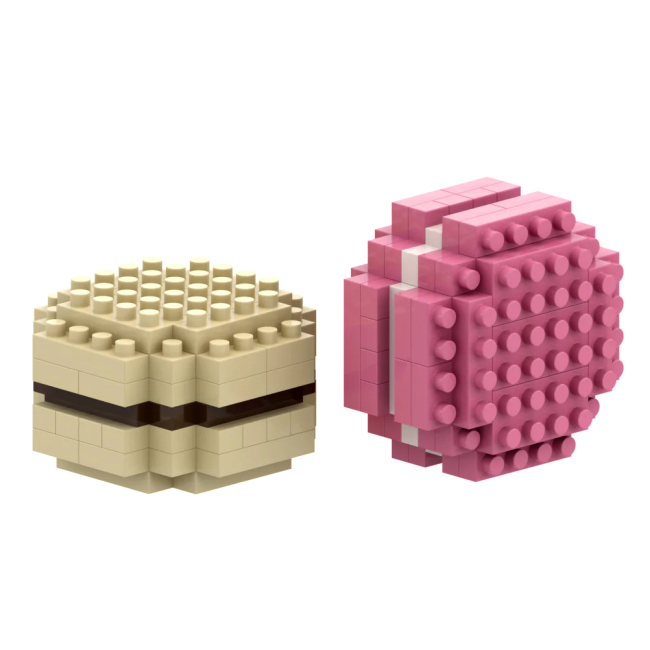 Конструкторы с уникальными деталями - Конструктор BRIXIES Открытка Макарун 63 детали (220.062)#2