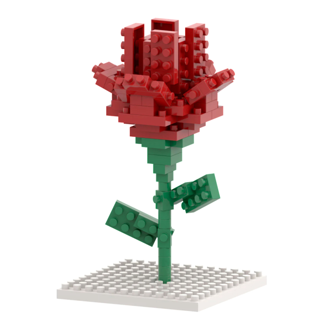 Конструкторы с уникальными деталями - Конструктор BRIXIES Открытка Цветок 55 деталей (220.015)#2