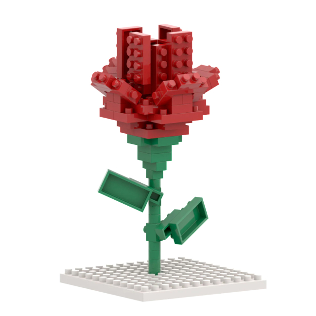 Конструкторы с уникальными деталями - Конструктор BRIXIES Открытка Цветок 55 деталей (220.015)#3