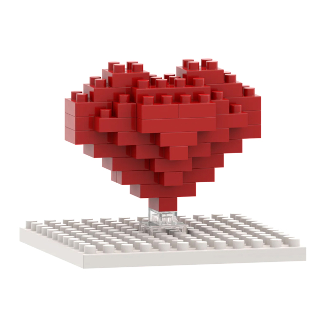 Конструкторы с уникальными деталями - Конструктор BRIXIES Открытка Сердце 42 детали (220.017)#2