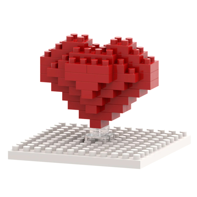 Конструкторы с уникальными деталями - Конструктор BRIXIES Открытка Сердце 42 детали (220.017)#3