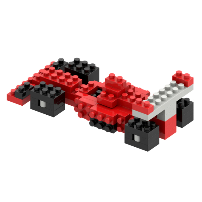 Конструктори з унікальними деталями - Конструктор BRIXIES Листівка Гоночний болід 62 деталі (220.025)#3