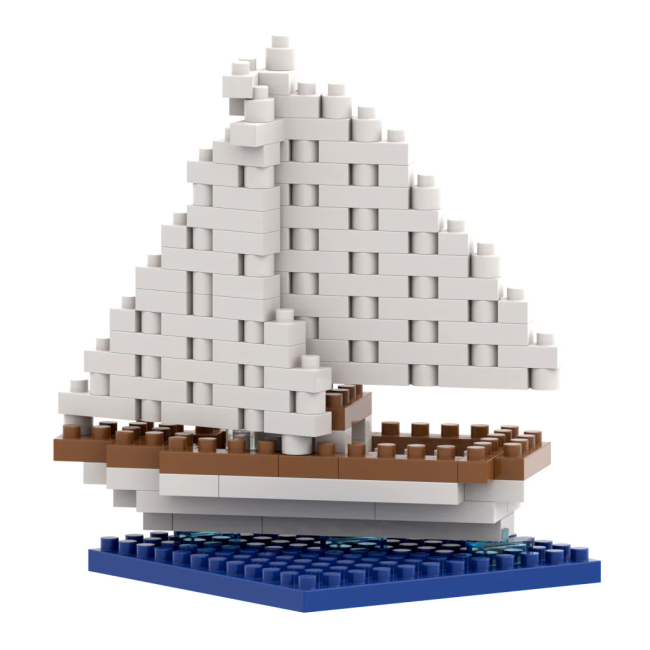 Конструкторы с уникальными деталями - Конструктор BRIXIES Открытка Яхта 160 деталей (220.027)#2