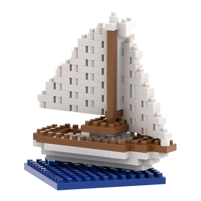 Конструкторы с уникальными деталями - Конструктор BRIXIES Открытка Яхта 160 деталей (220.027)#3