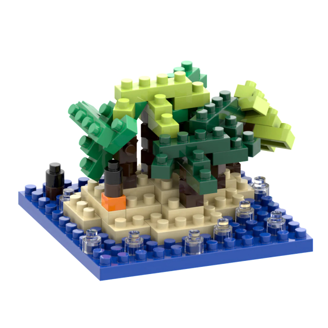 Конструктори з унікальними деталями - Конструктор BRIXIES Листівка Острів 95 деталей (220.047)#3