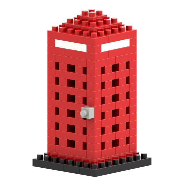 Конструктори з унікальними деталями - Конструктор BRIXIES Листівка Телефонна будка 160 деталей (220.034)#2