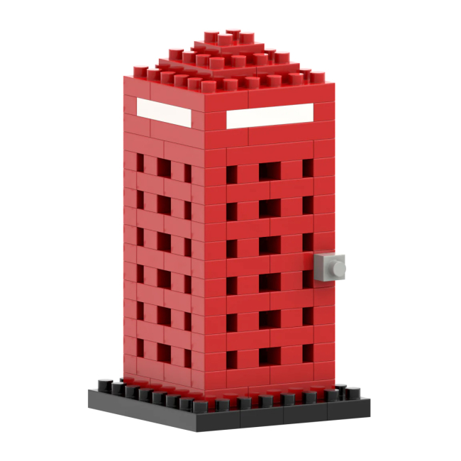 Конструктори з унікальними деталями - Конструктор BRIXIES Листівка Телефонна будка 160 деталей (220.034)#3