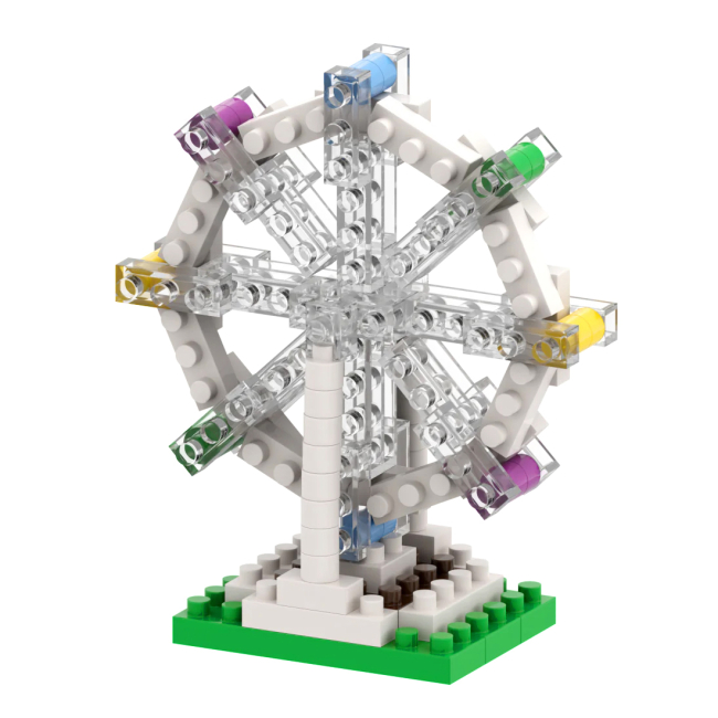 Конструкторы с уникальными деталями - Конструктор BRIXIES Открытка Колесо обзора 98 деталей (220.061)#3