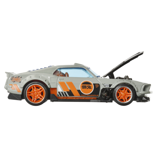 Автомодели - ​Автомодель Hot Wheels Pull-back speeders 1969 Ford Mustang (HPR70/HWH33)#4