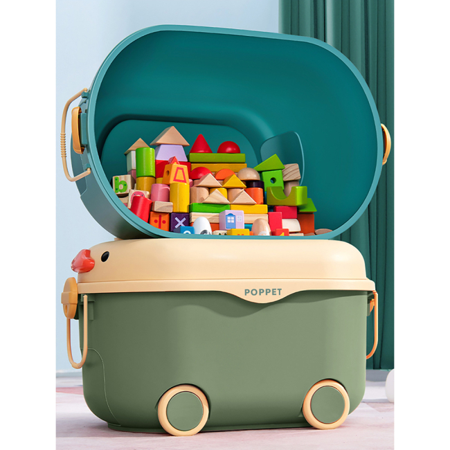 Боксы для игрушек - Ящик для игрушек Poppet Утенок Блу на колесах (2044002)#7