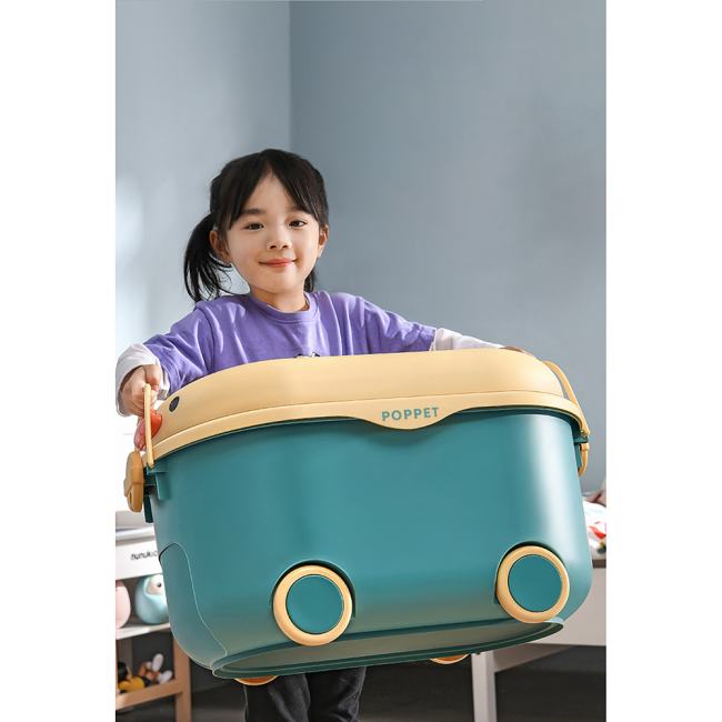 Бокси для іграшок - Ящик для іграшок Poppet Каченя Грін на колесах (2044003)#3